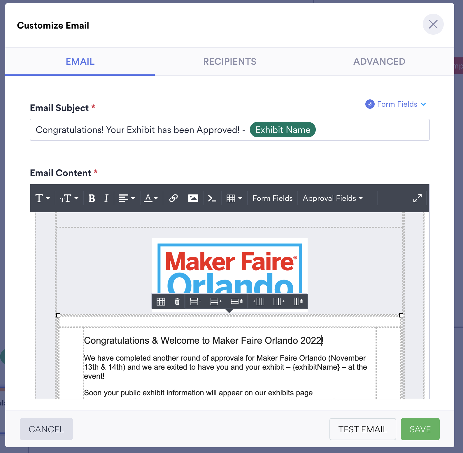 Jotform Approval Flow Congratulations Email