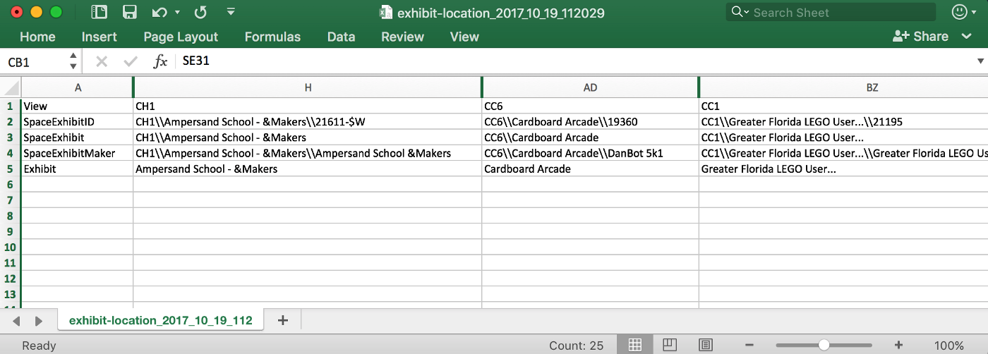 CSV File Format